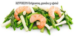 Revuelto ajete / triguero / gamba
