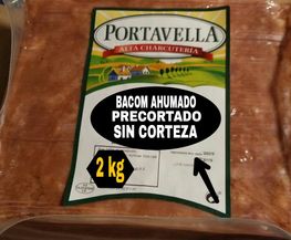 Bacon ahumado plancha / precortado
