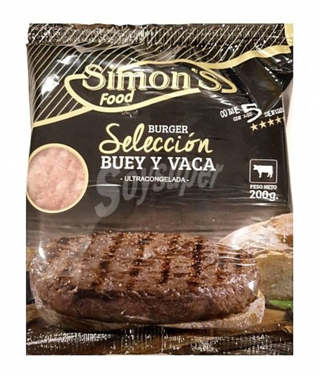 Hamburguesa buey / vaca