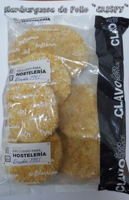 Hamburguesa de pollo crocanti